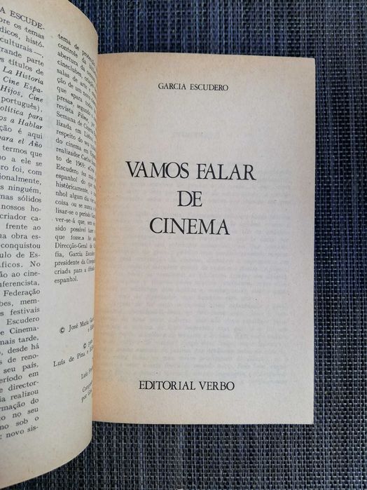 Vamos Falar de Cinema - Garcia Escudero