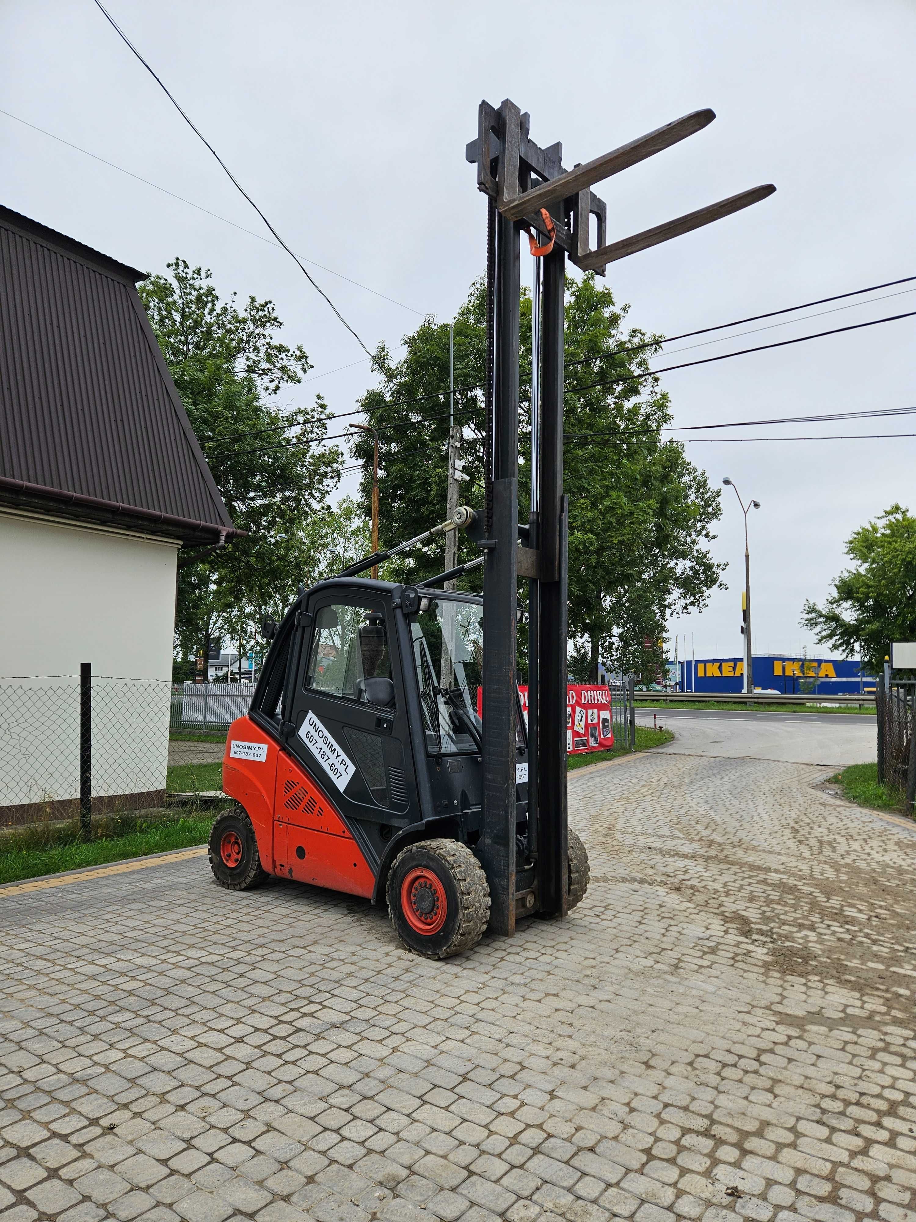 Wózek widłowy - udźwig 3,5t - wynajem - Linde H35D