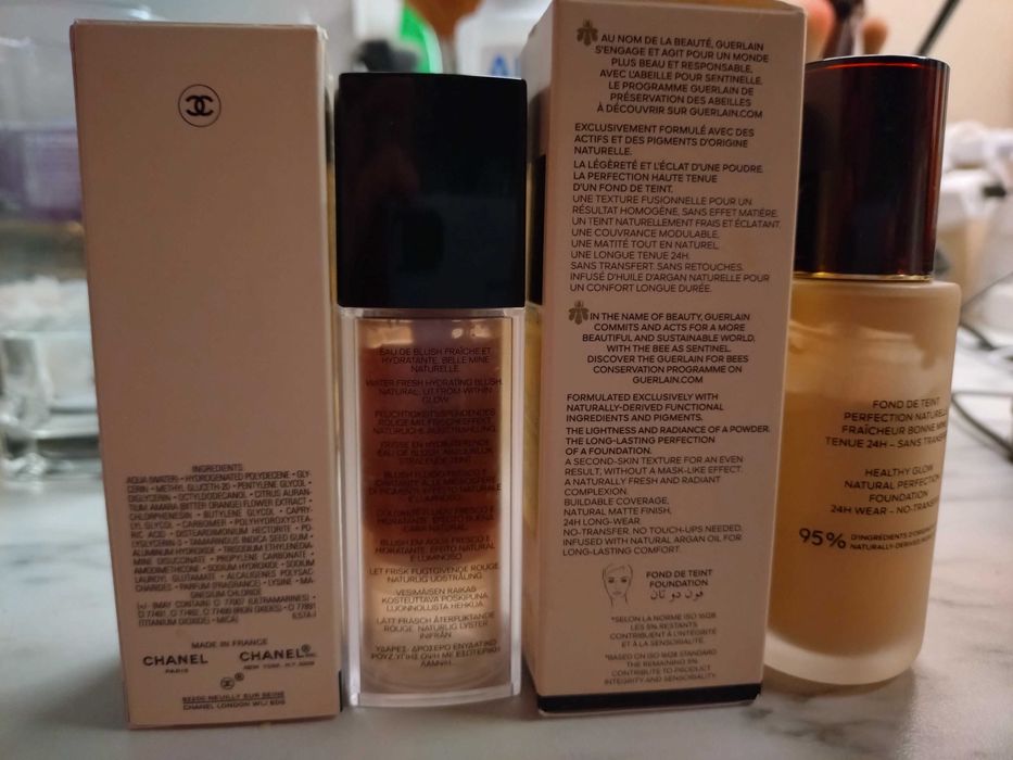 Chanel i Guerlain róż i podkład