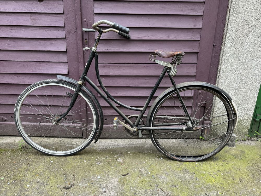 Stary rower holenderski - siodełko lepper primus