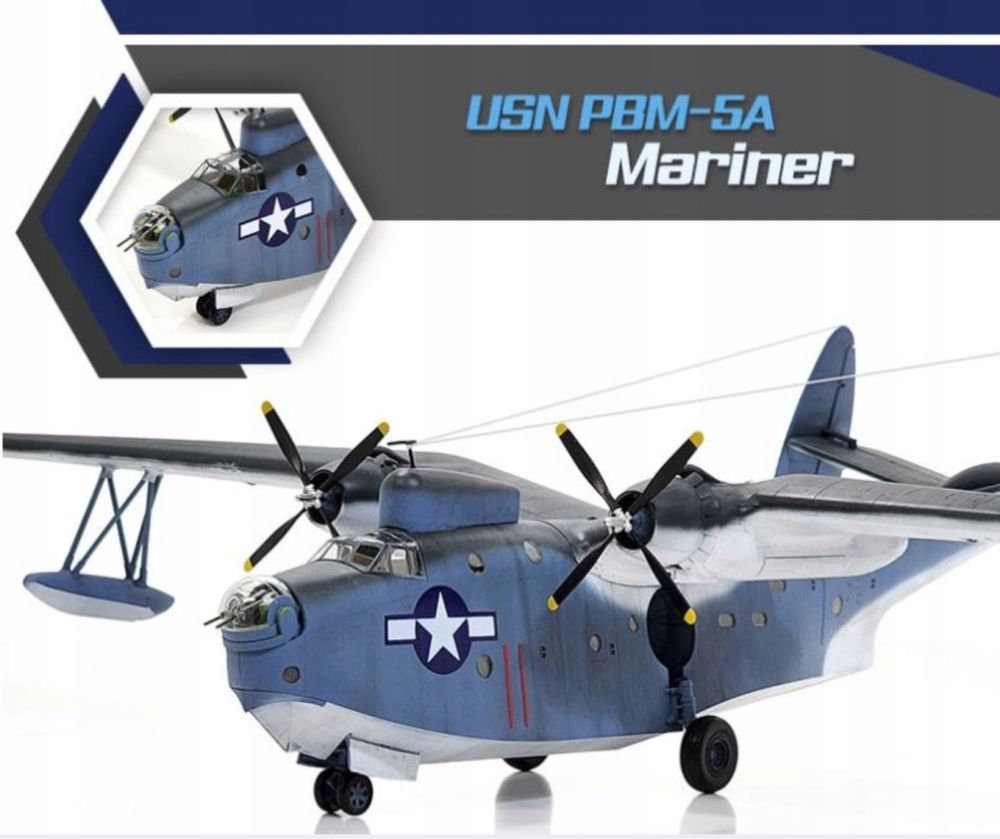 Academy 12586 Łódź latająca US Navy PBM-5A Mariner model samolotu 1/72