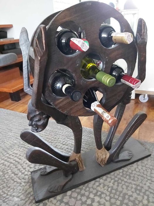 Stojak na wino rzeźba Afryka