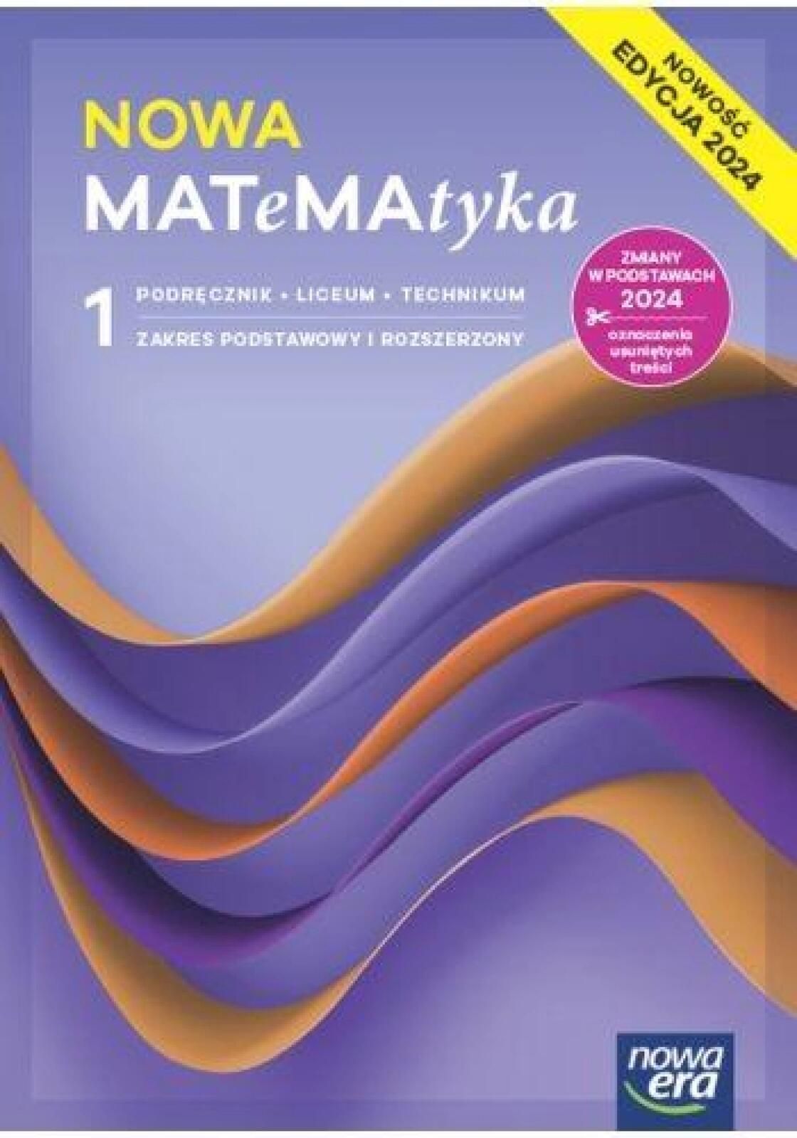Matematyka LO 1 Nowa MATeMAtyka podr ZPiR 2024 praca zbiorowa Rok