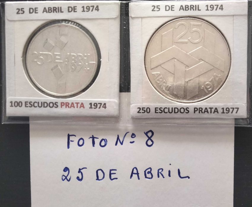 8 Séries de Moedas comemorativas portuguesas