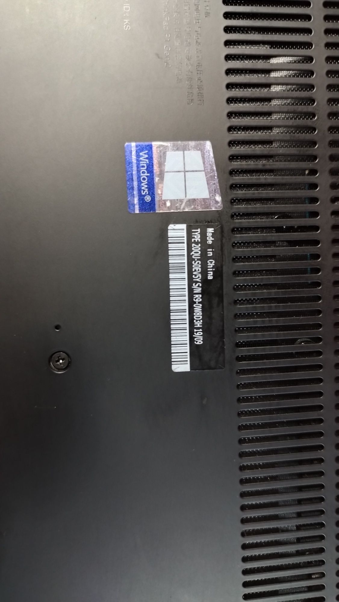 Ноутбук Lenovo ThinkPad P1 Gen 2, i7-9850H,32 GB,nVidia T2000 4GB DDR5