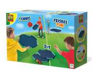 Zabawa w tenisa i frisbee