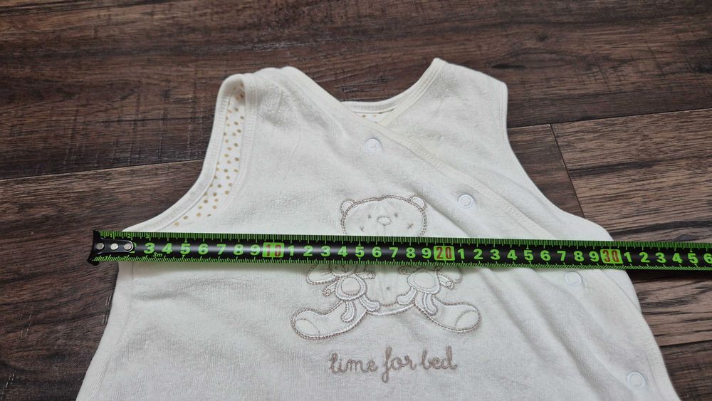 072 A otulacz tulik ocieplacz misiu kremowy 6-12 mies. rozm. 68-80