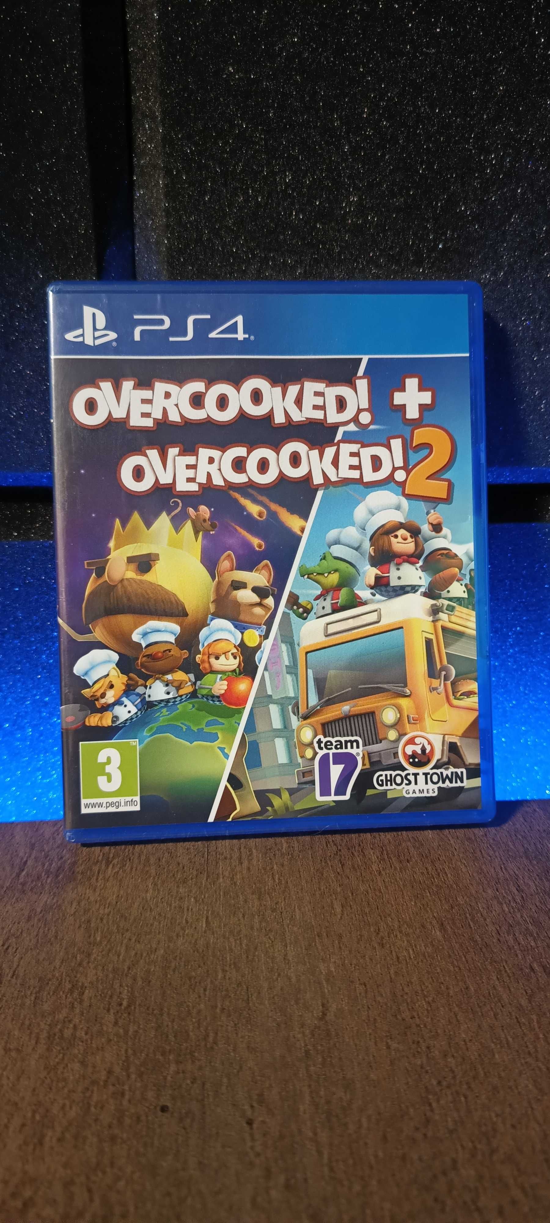 Overcooked + Overcooked 2 PS4 PS5 - zestaw świetnych gier na dwóch!!