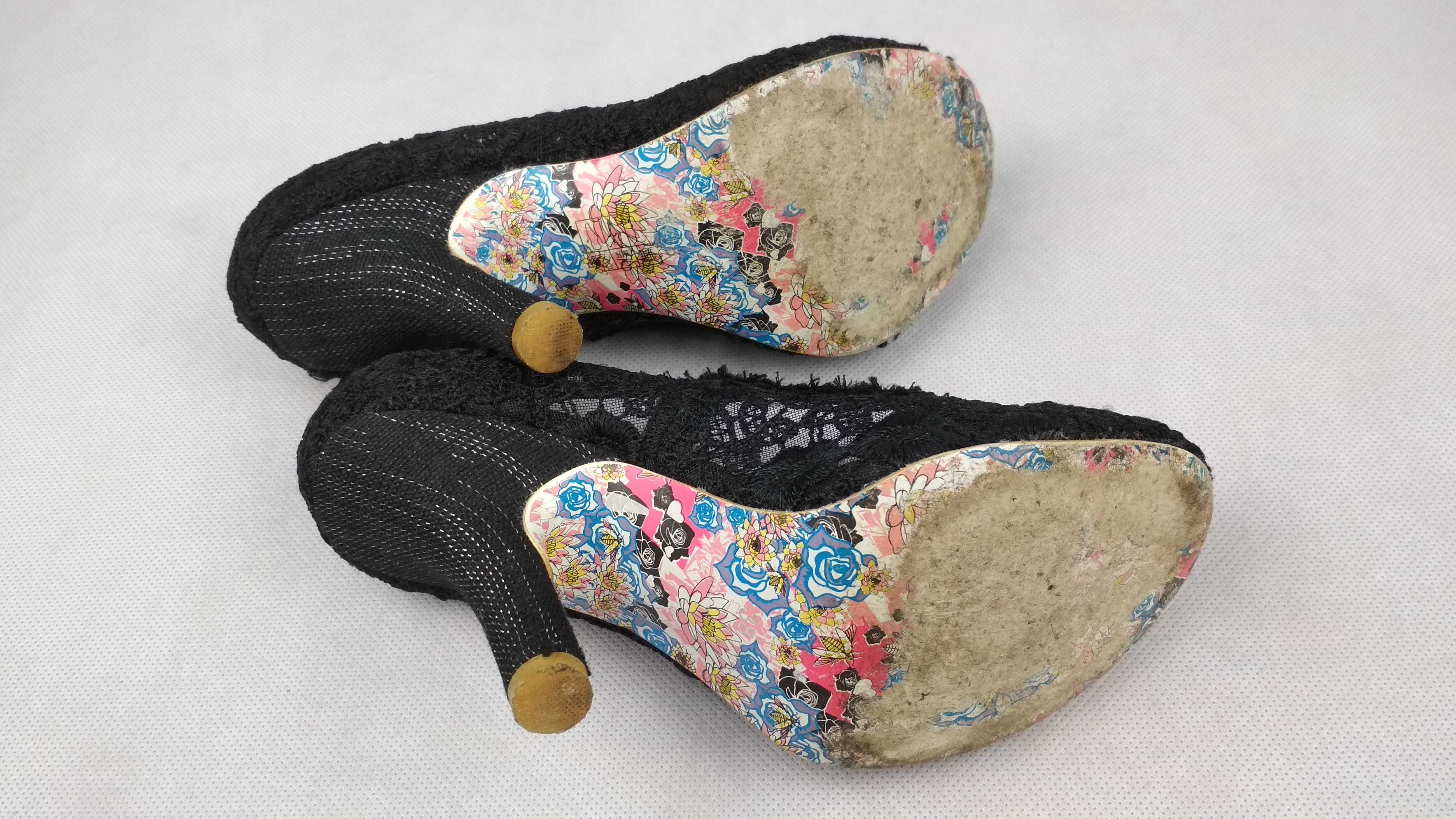 IRREGULAR CHOICE Półbuty Buty Na Obcasie Czółenka Roz. 38