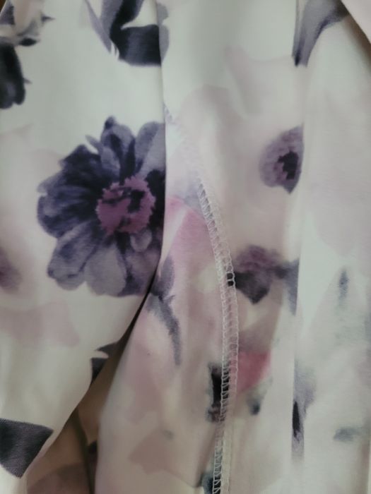 Marynarka damska XL fioletowe kwiaty idealny stan