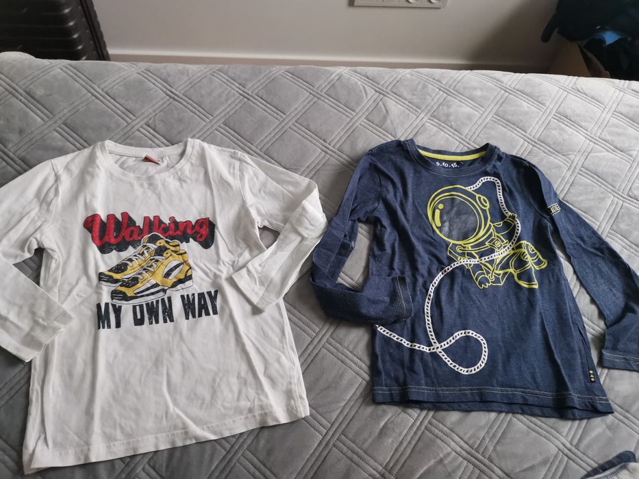 Koszulka t-shirt bluzka z długim rękawem rozm. 122-128 duzo koszulek b