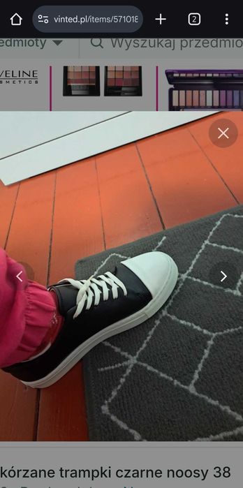 Skórzane trampki noosy 38