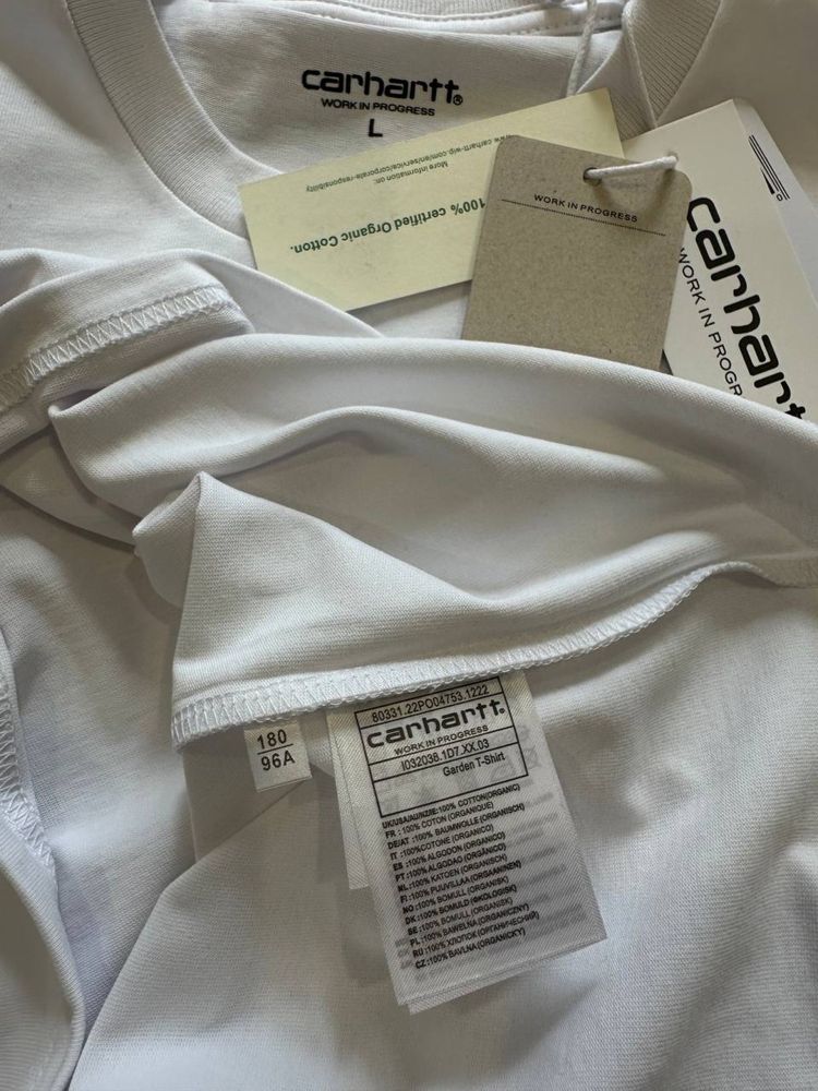 Carhartt WIP W' S/S Blush Logo-Embroidered T-Shirt - White кархарт