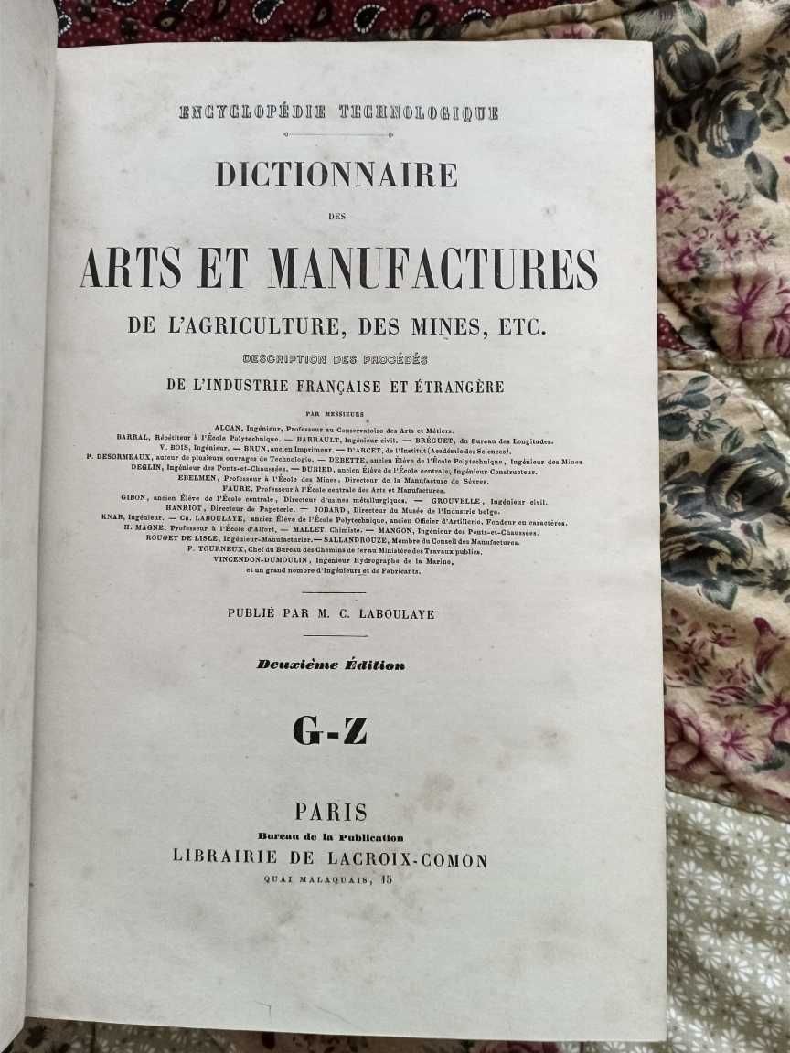 Dictionnaire des arts et manufactures, de l'agriculture, des mines