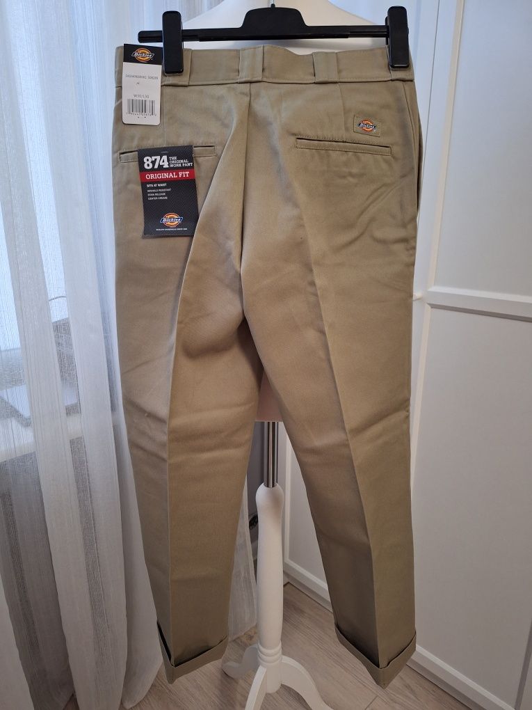 Dickies, męskie spodnie chinosy r.30/30, nowe z papierową metką