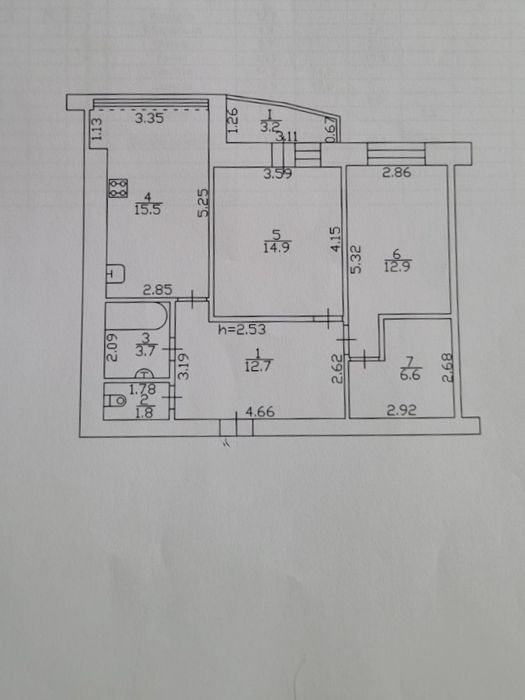 ЦЕНТР! Продам 2 кімн.кв по вул.Милорадовичів