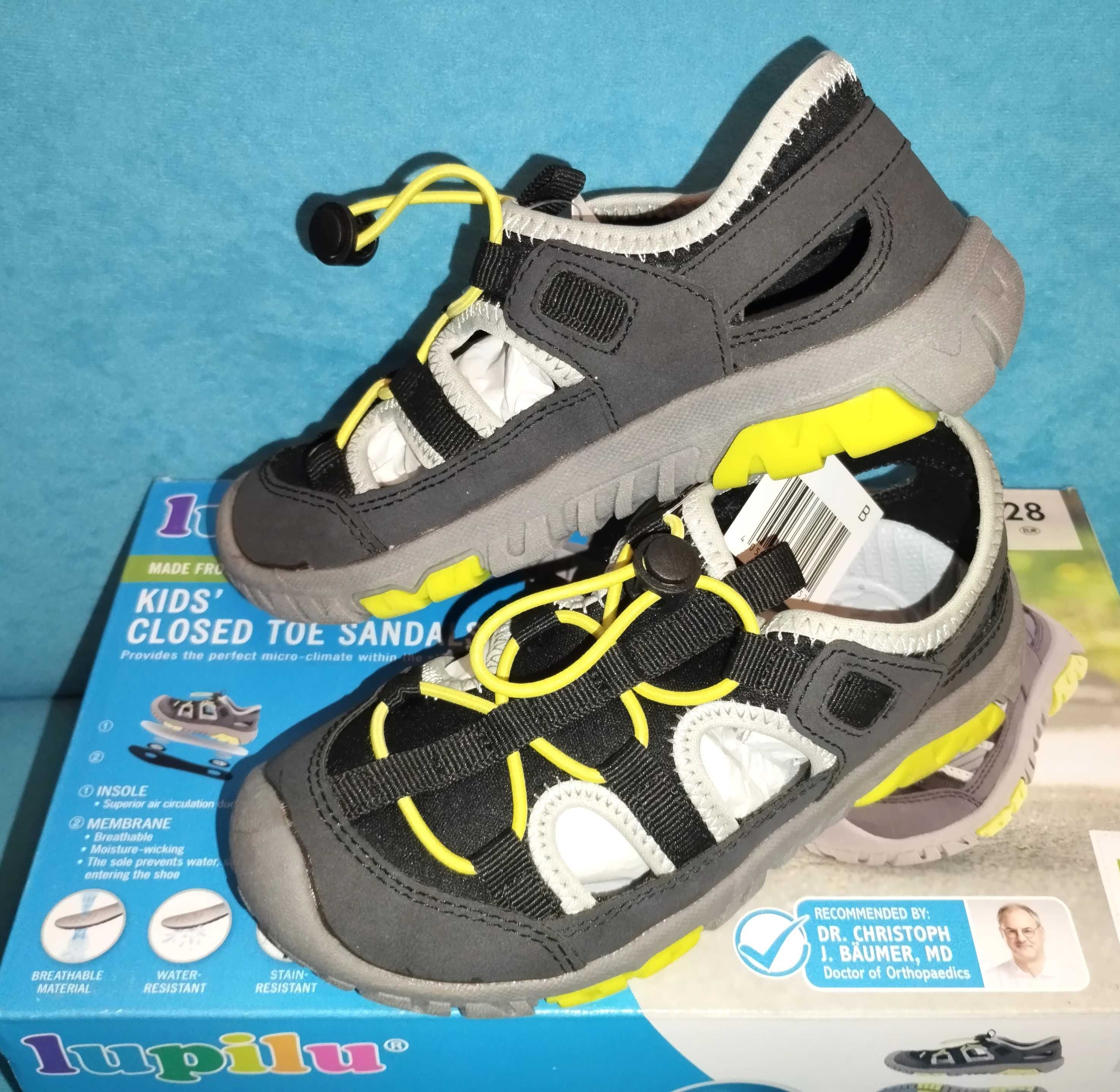 Nowe 28 odporne na wodę buty Air Fresh na lato, szare z zółtym