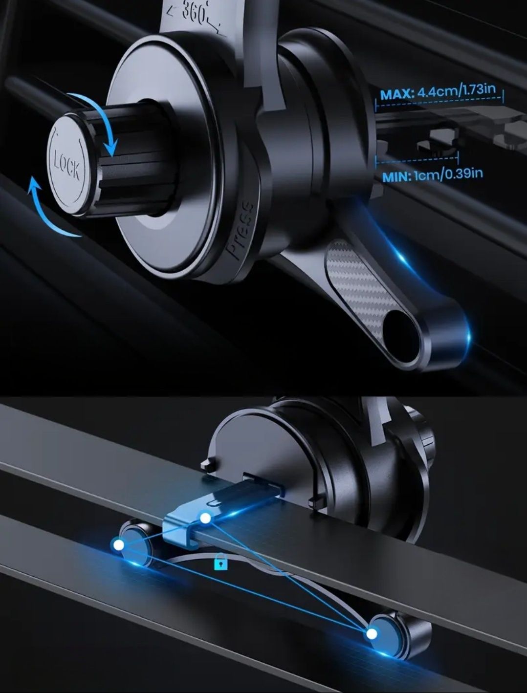 Suporte telemovel magnético para carro