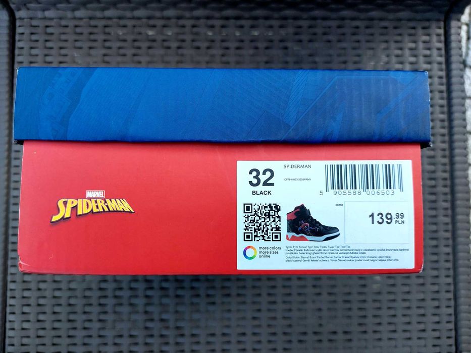 Buty ocieplane Spiderman Marvel rozmiar 32
