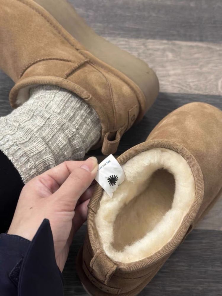 UGG 2024 mini ЛЮКС НАТУРАЛЬНІ коричневі/чорні/оливка