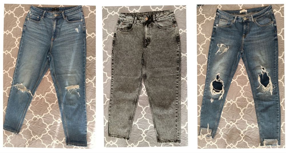 Женская одежда. Джинсы, платья