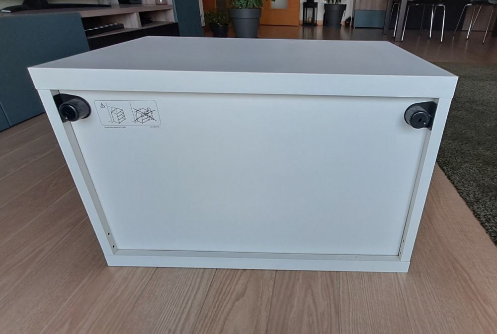 Estrutura Besta, Branco, com porta  Selsviken Azul / Acinzentado