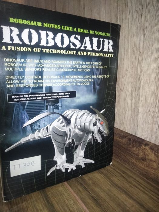 Динозавр на радіокеруванні Robosaur TT320 Інтерактивна іграшка для діт