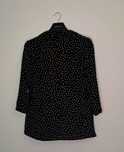 New Look Czarna Marynarka w beżowe grochy 100%wiskoza  38