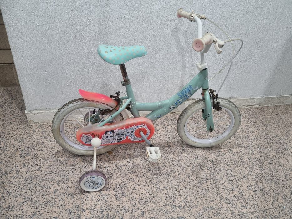 Bicicleta para Criança com Rodinhas para Aprender Andar