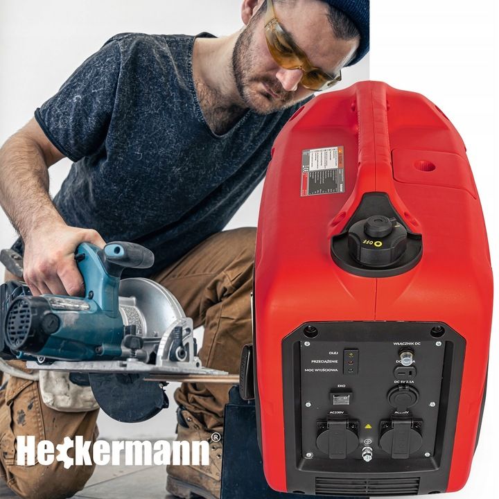 Agregat Prądotwórczy Generator Prądu Inwertorowy Na Benzynę Cichy 2kw