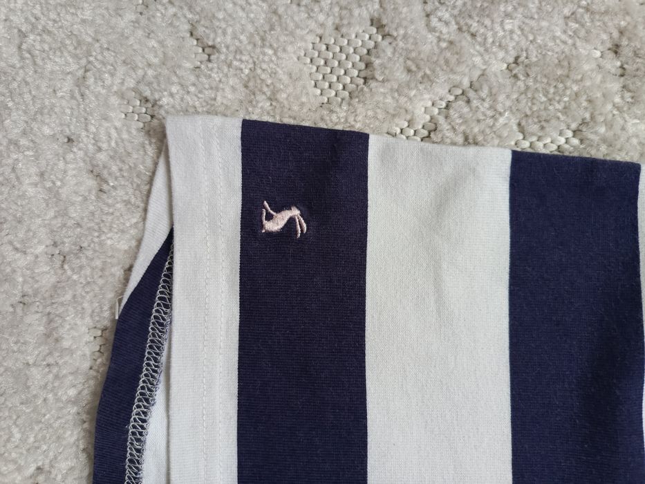 Bluzka Joules w paski z kwiatowym motywem, 100% bawełna, 38 M