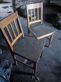 Stołek krzesło drewniane
