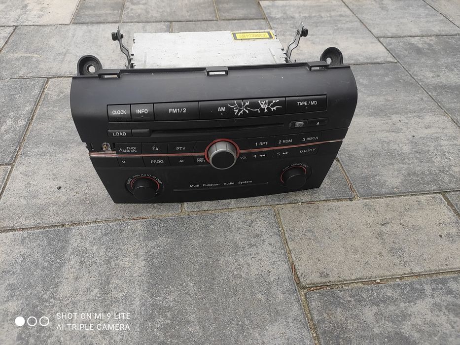 Radio Radioodtwarzacz CD 2 Din Mazda 3 Bk Oryginał