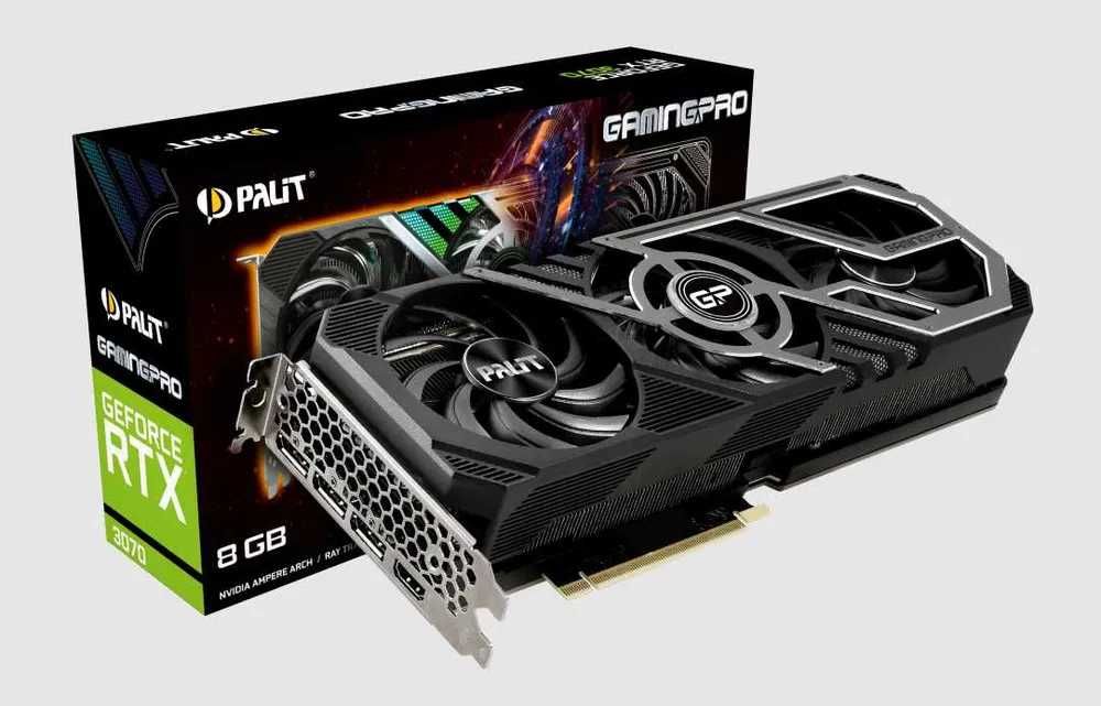 8 відеокарт Palit GeForce RTX 3070 8 gb GamingPro