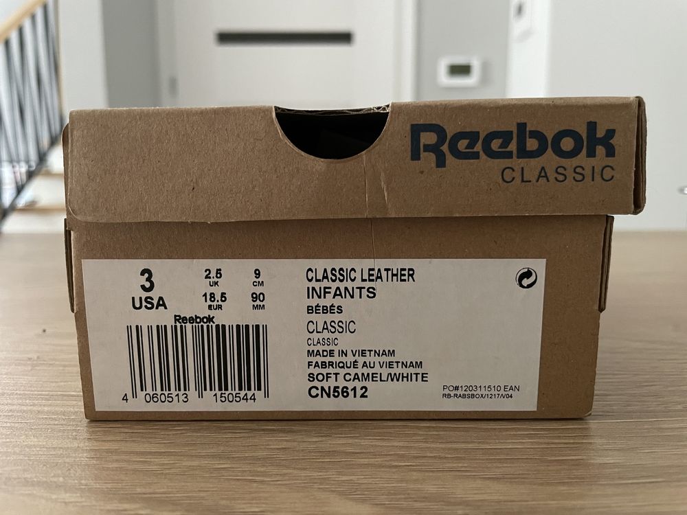 buty Reebok Classic Leather Infants rozm. 18.5