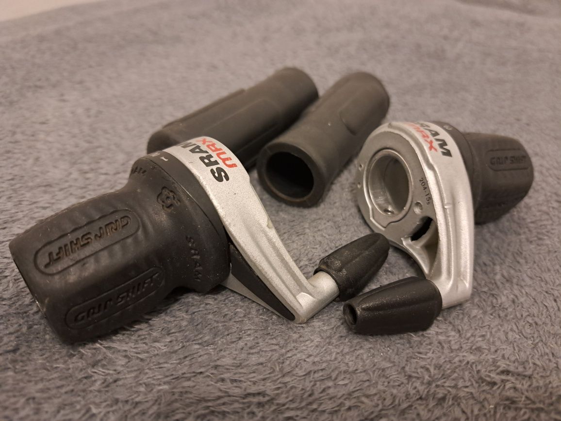 Manetki + Chwyty Sram Gripshift 3x7 używane