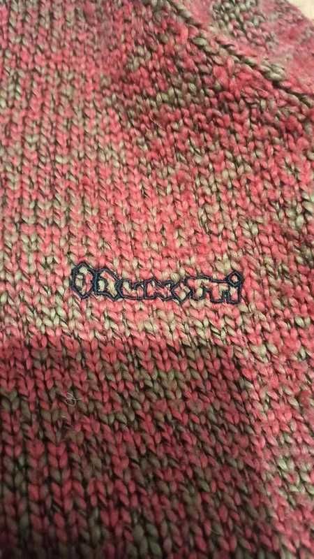 y2k Ładny czerwony sweter oversized vintage