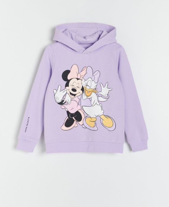 Reserved Bluza Dziewczęca! Disney! Lawenda! Kaptur! Roz.146