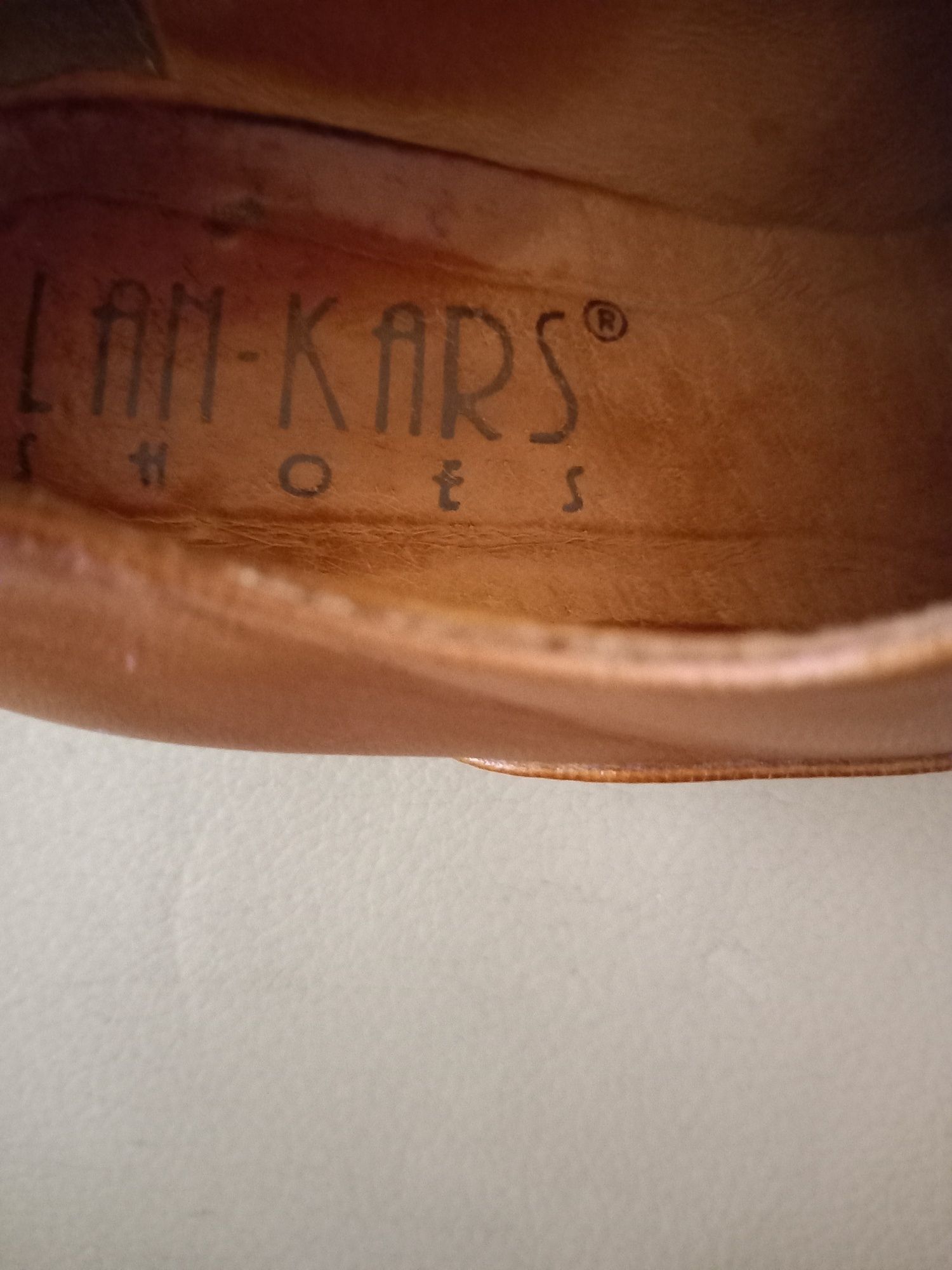 Półbuty jazzówki oxfordki r.38 skóra LAN - KARS buty damskie wiązane