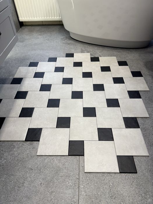 Płytki Gres 20x20 10x10 MAT Spectre Grys Nero WYPRZEDAŻ LEROY MERLIN