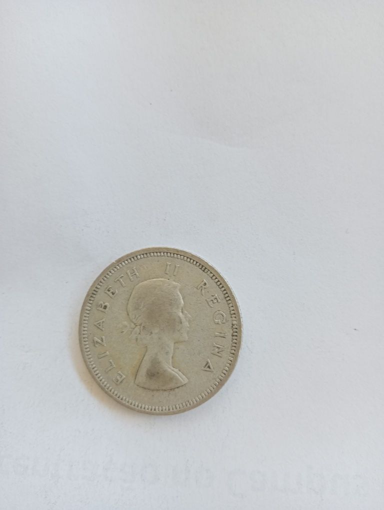 Moeda prata África Sul 1956