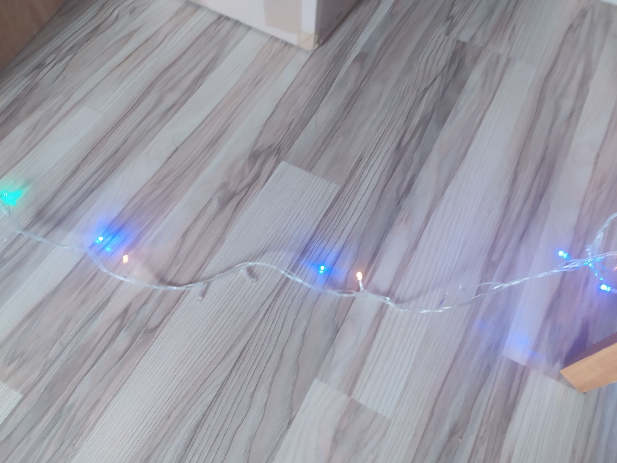 Kurtyna Led, lampki, choinka