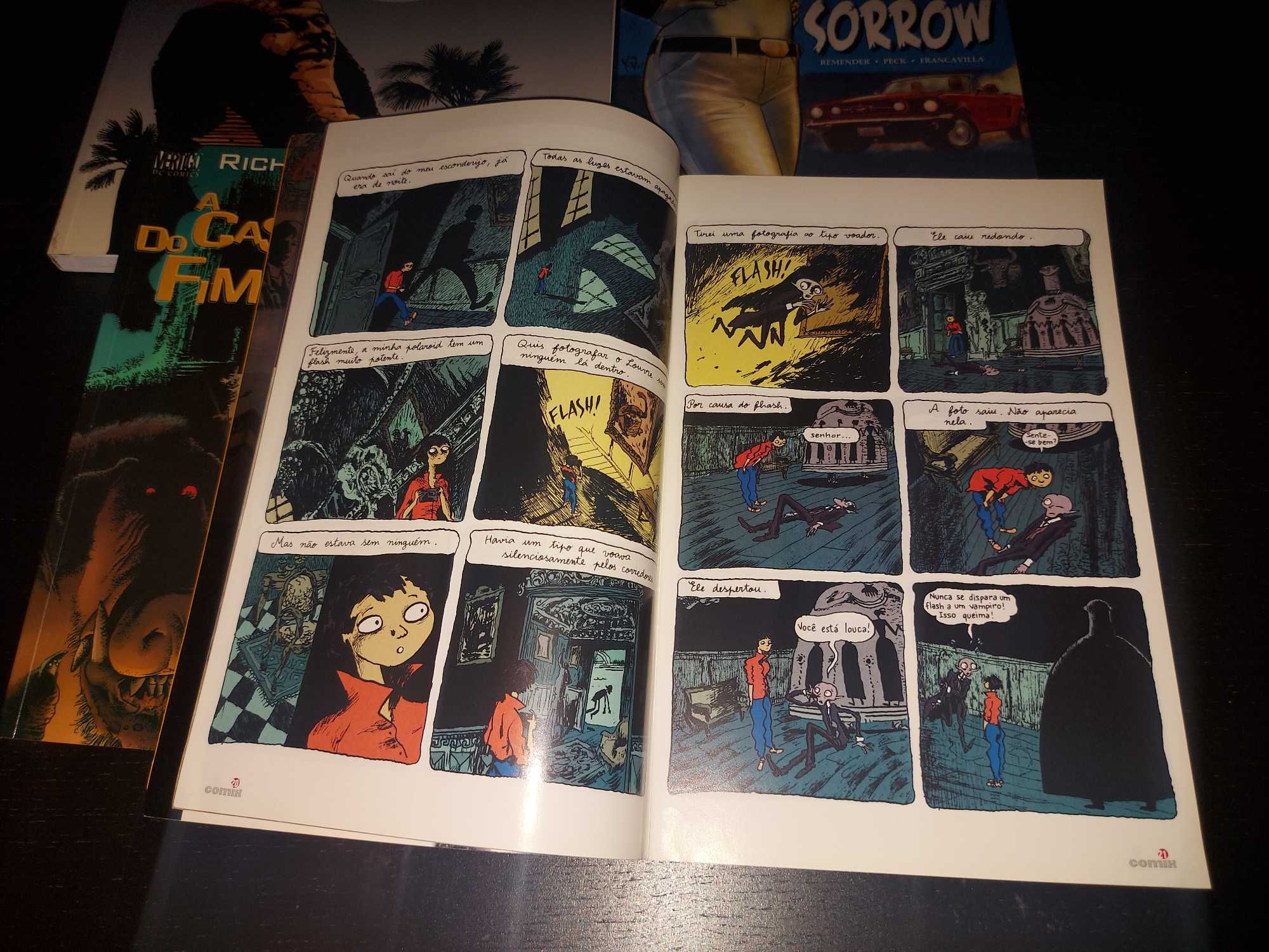 BD de terror - pack 4 álbuns e revistas