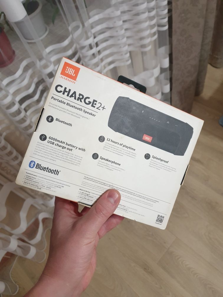 Коробка от колонки JBL Charge2+ оригинал