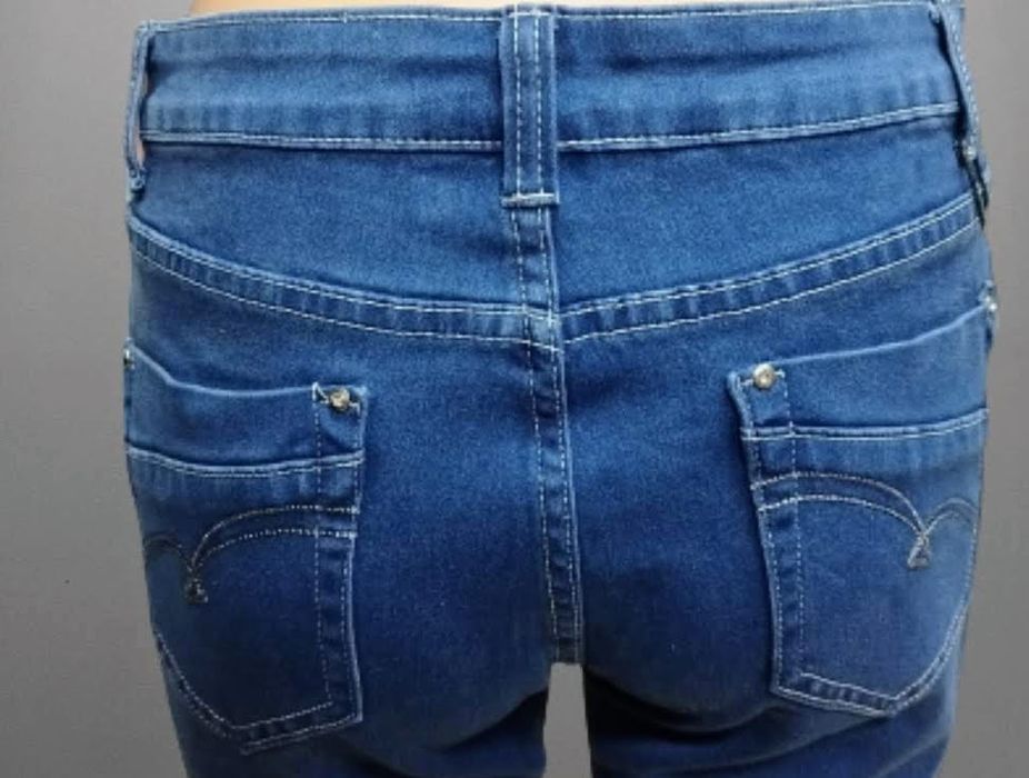 spodnie jeansy plus size trang collection r 2xl(44) blue denim