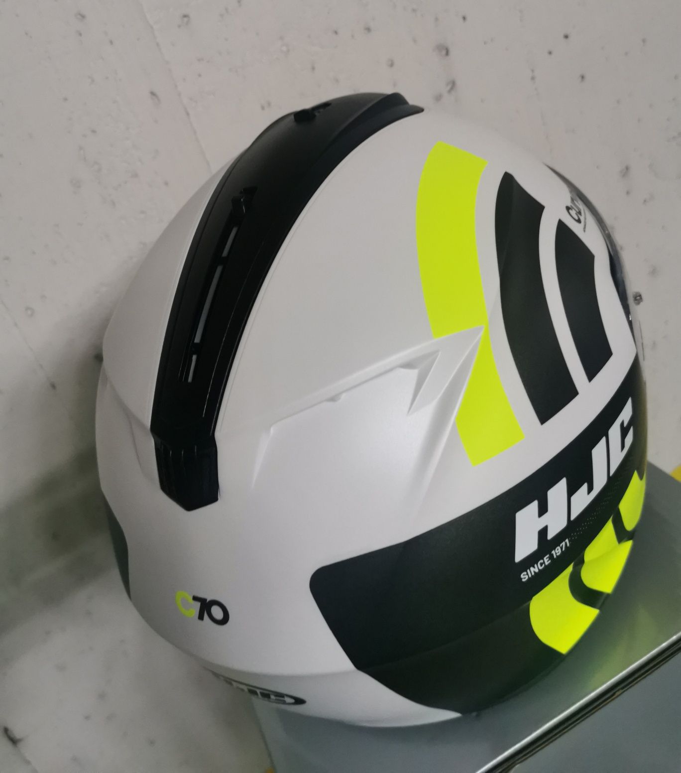 Capacete Integral HJC C70 Curves White/ Yellow ( NOVOS )