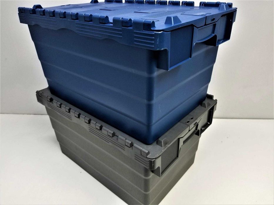 Pojemnik Kurierski Transportowy Magazynowy Skrzynka Plastik 60x40x32cm