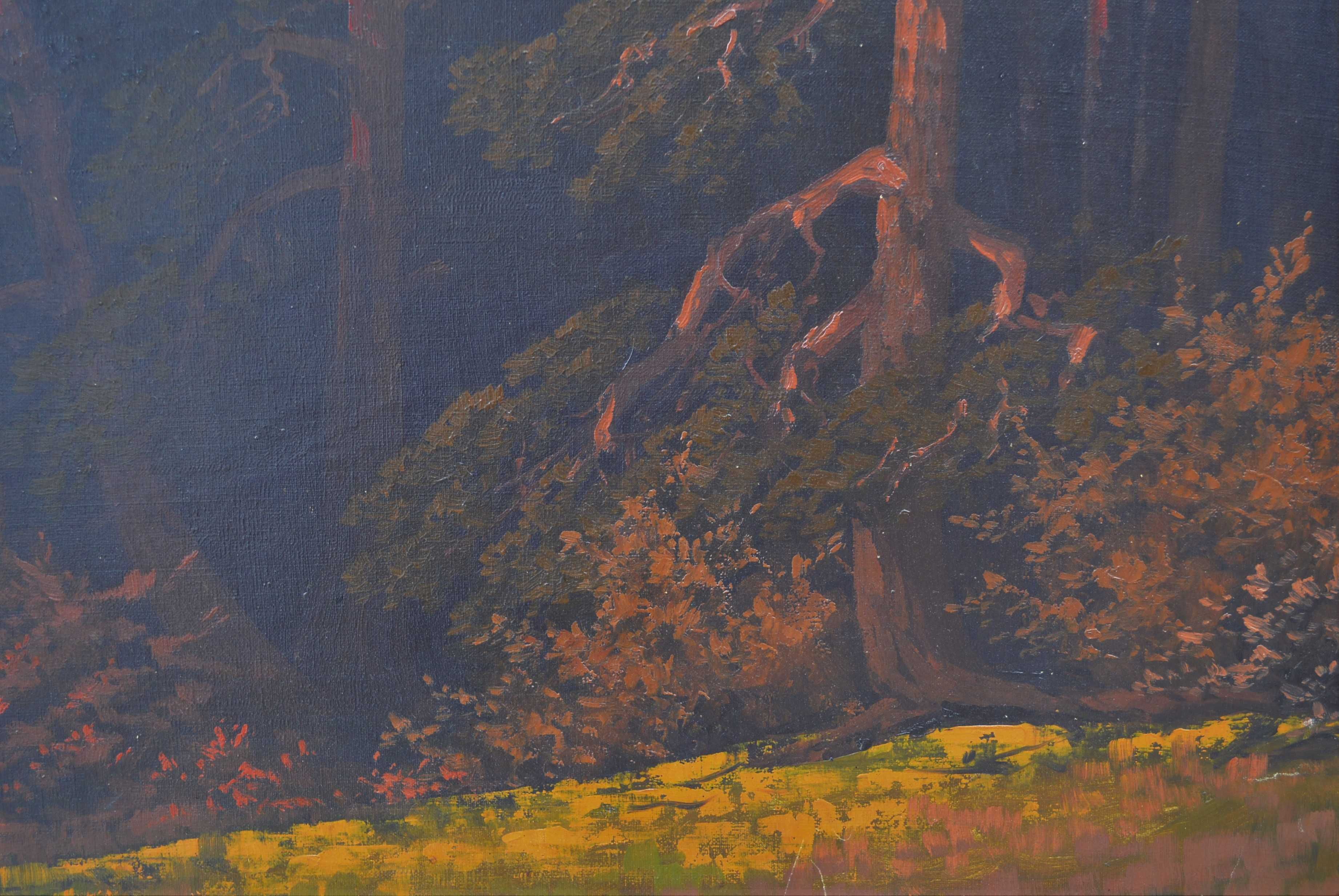 Картина "Вечернее зарево"  Холст, масло. Размер холста 95,5х145,5 см..