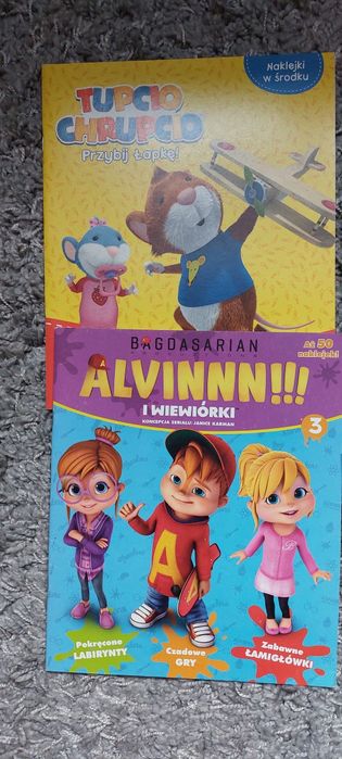 Książeczki "Tupcio Chrupcio" Alvinn i inne kolorowanki,czytanki,wyklej