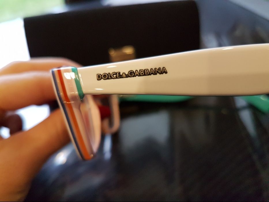 Okulary oprawki optyczne Dolce Gabbana białe oryginalne